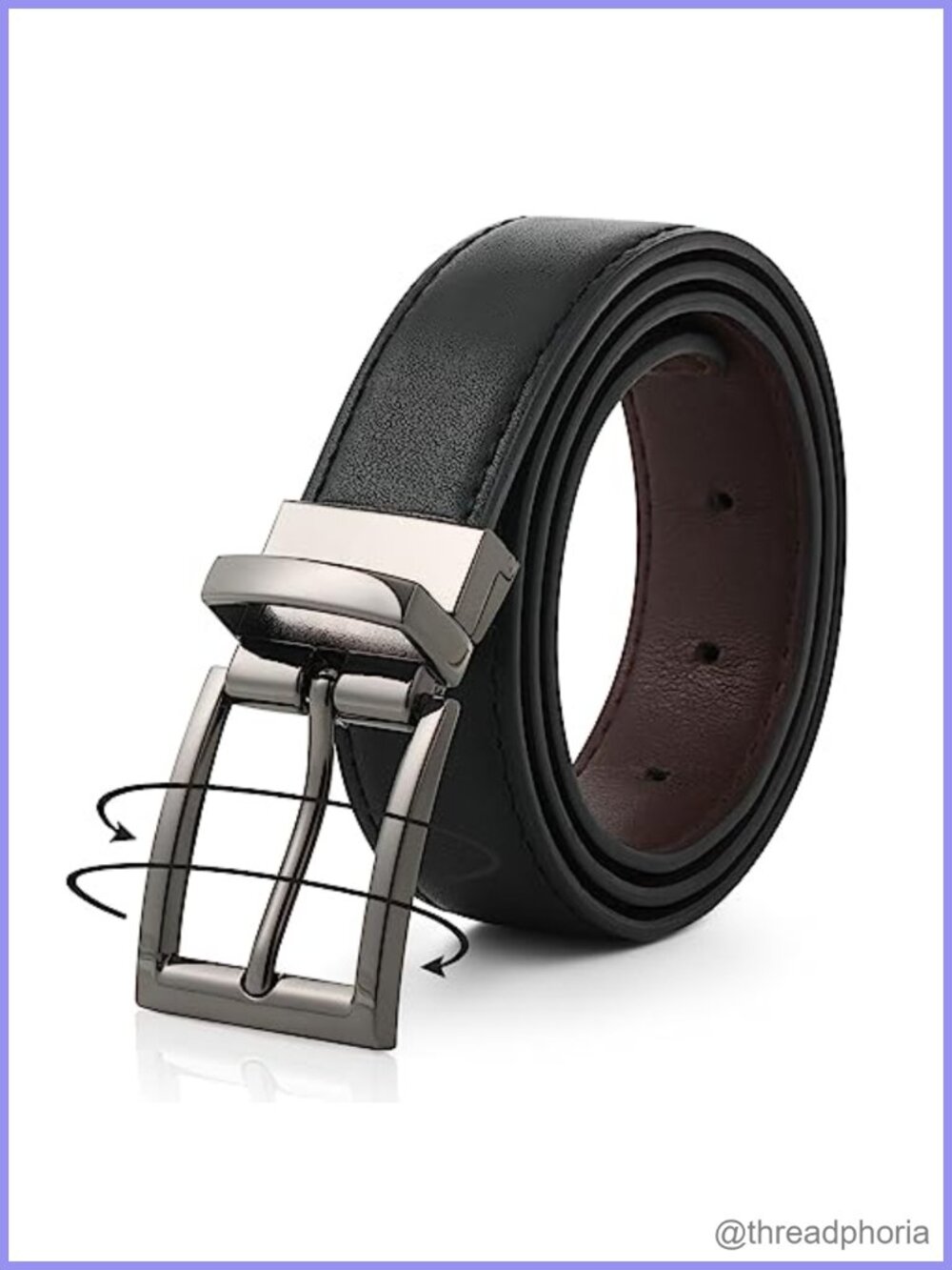 Reversible PU Leather Waist Belt Adjustable Trim to Fit Women's